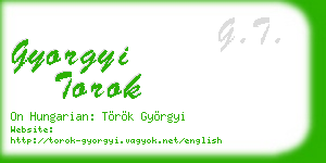 gyorgyi torok business card