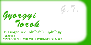 gyorgyi torok business card